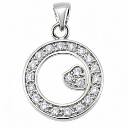 Sterling Silver Pendant with CZ