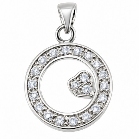 Sterling Silver Pendant with CZ