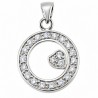 Sterling Silver Pendant with CZ