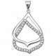 Sterling Silver Pendant with CZ