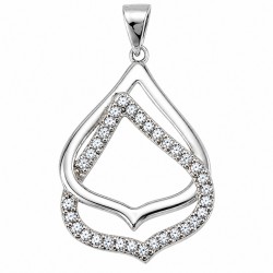 Sterling Silver Pendant with CZ