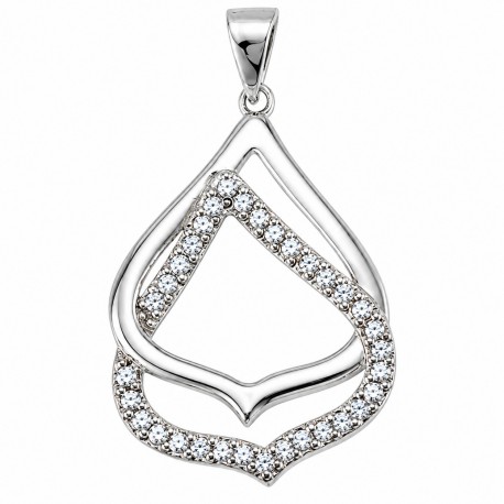 Sterling Silver Pendant with CZ