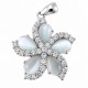 Sterling Silver Pendant with CZ and Cat Eye Stone