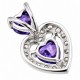 Sterling Silver Heart Pendant with CZ