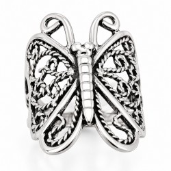 Sterling Silver Butterfly Ring Size 5