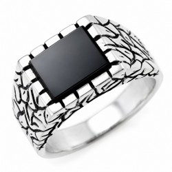 Sterling Silver Mens Ring Size 10