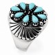 Sterling Silver Ring With Turquoise Size 6