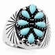 Sterling Silver Ring With Turquoise Size 6