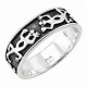 Sterling Silver Band Ring With Lizard Size 10