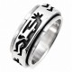 Sterling Silver Spin Ring with Kokopelli Size 5