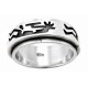 Sterling Silver Spin Ring with Kokopelli Size 5