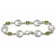 Sterling Silver Bracelet With Peridot