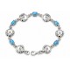 Sterling Silver Bracelet With Opal